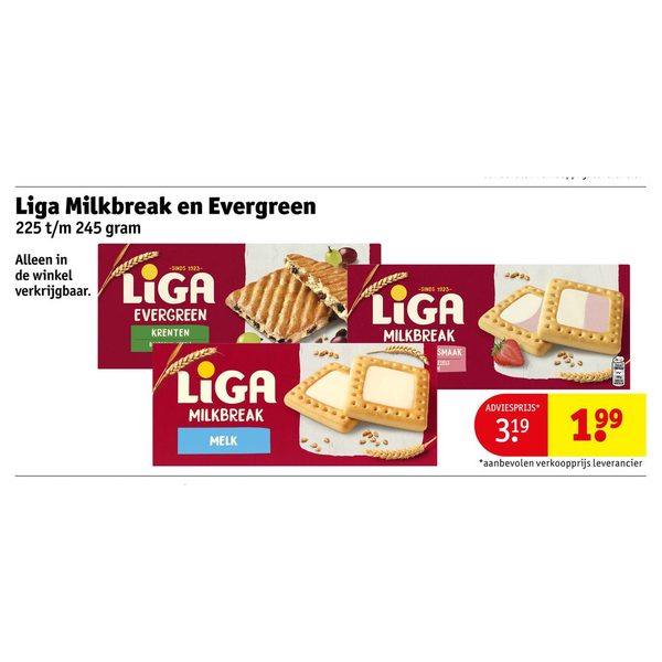 Liga Milkbreak en Evergreen