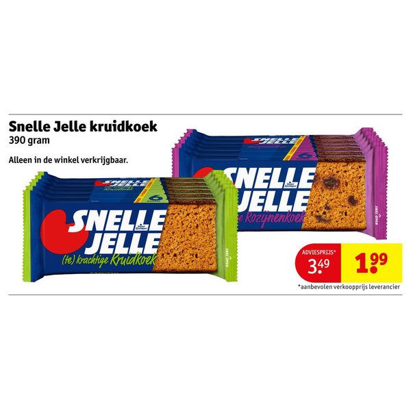 Snelle Jelle kruidkoek