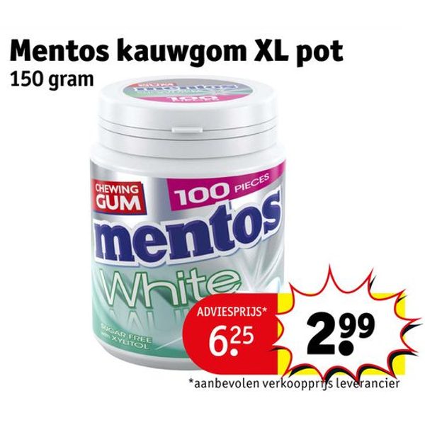Mentos kauwgom XL pot