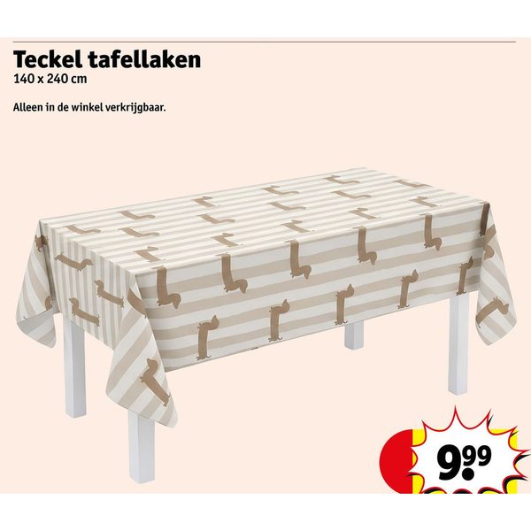 Teckel tafellaken