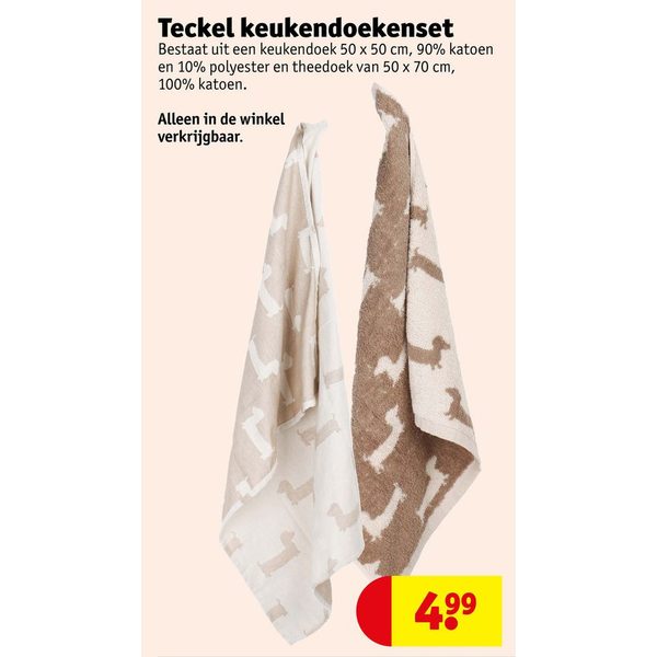Teckel keukendoekenset
