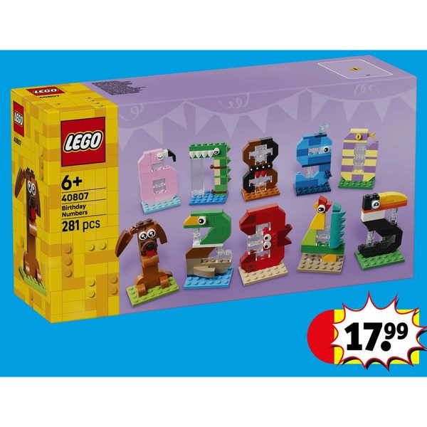 LEGO verjaardagscijfers 40807