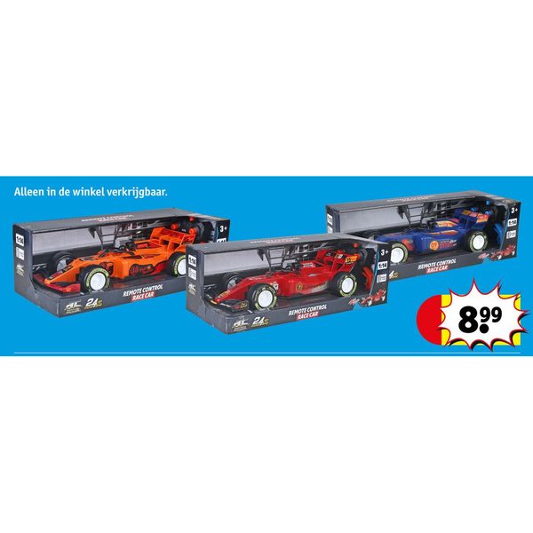 Bestuurbare raceauto