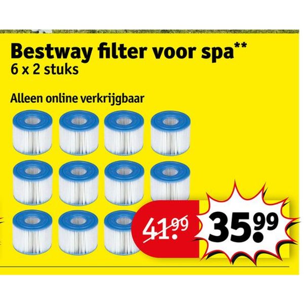 Bestway filter voor spa