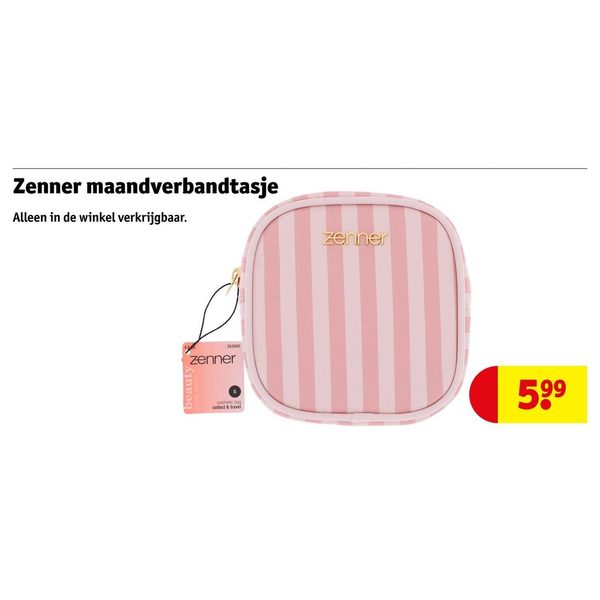 Zenner maandverbandtasje