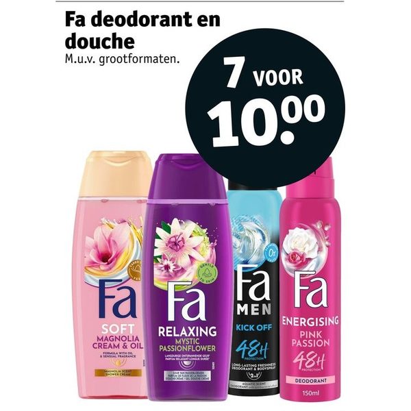 Fa deodorant en douche