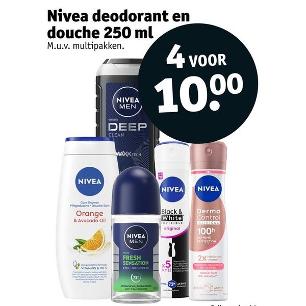 Nivea deodorant en douche