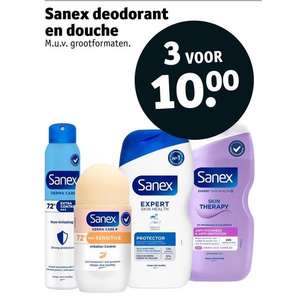 Sanex deodorant en douche