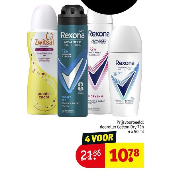 Rexona en Zwitsal deodorant