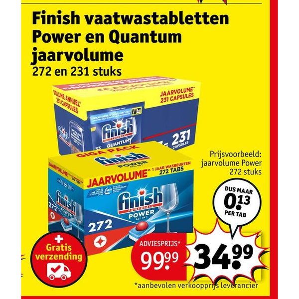 Vaatwastabletten Power en Quantum