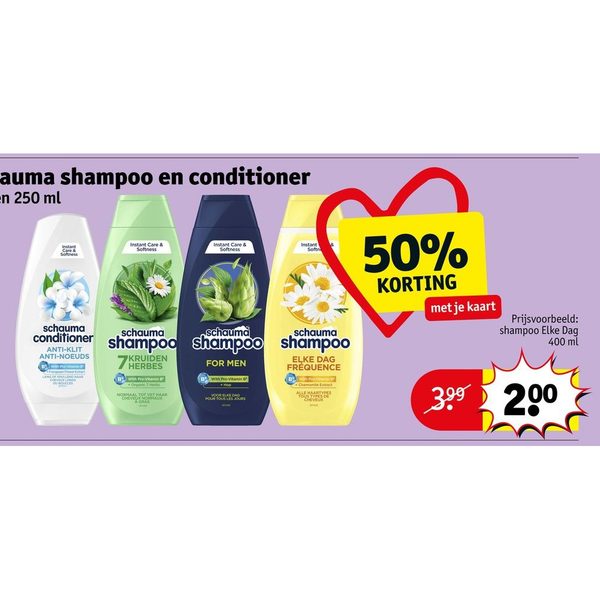 Schauma shampoo en conditioner