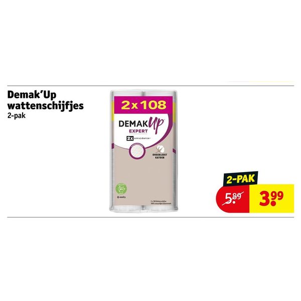 Demak'Up wattenschijfjes 2-pak