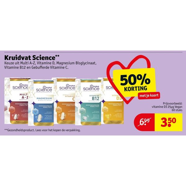 Kruidvat Science supplementen