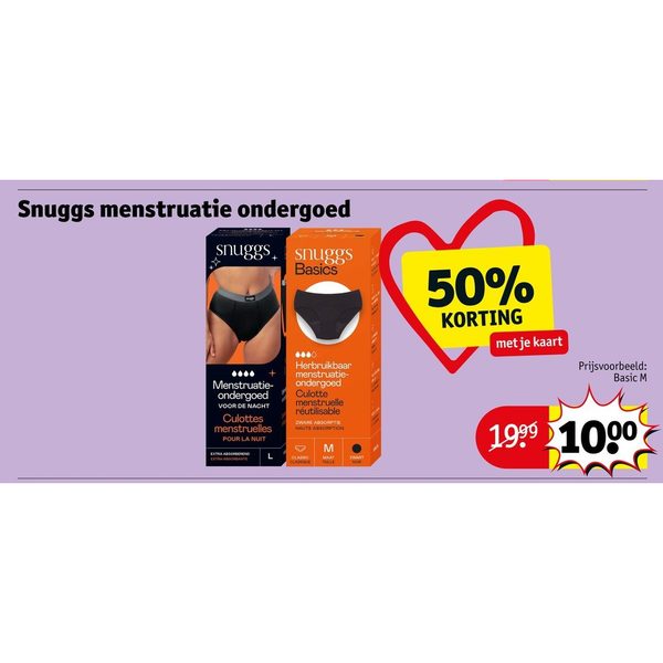 Snuggs menstruatie ondergoed