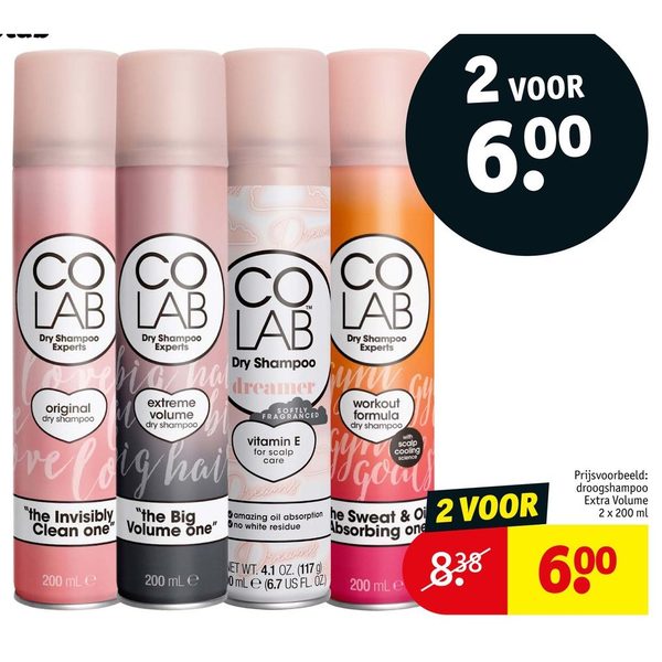 Colab droogshampoo