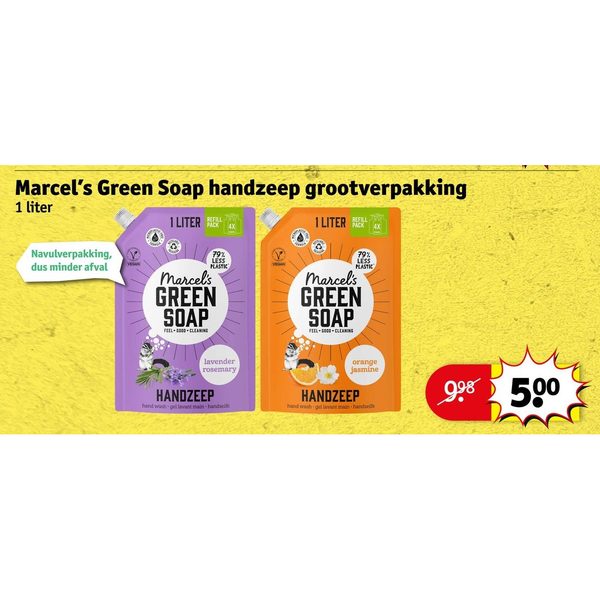 Marcel's Green Soap handzeep grootverpakking