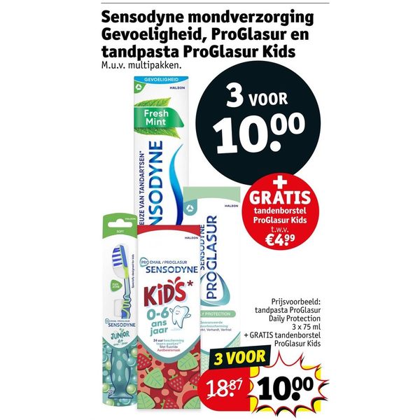 Sensodyne mondverzorging, ProGlasur en tandpasta ProGlasur Kids