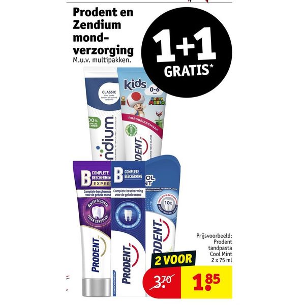 Prodent en Zendium mondverzorging