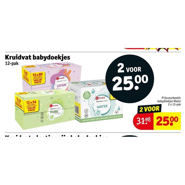Kruidvat babydoekjes 12-pak