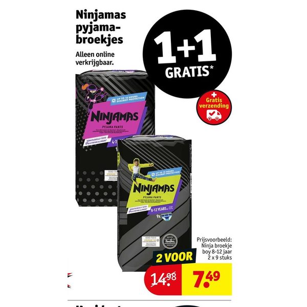 Ninjamas pyjamabroekjes