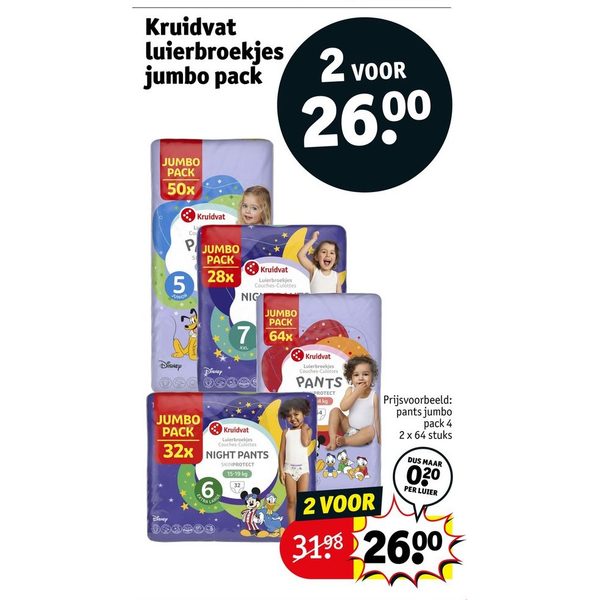 Kruidvat luierbroekjes jumbo pack