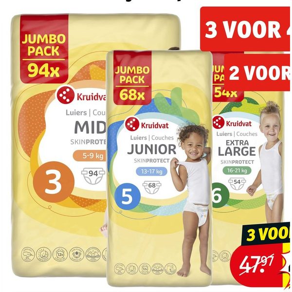 Kruidvat luiers jumbo pack