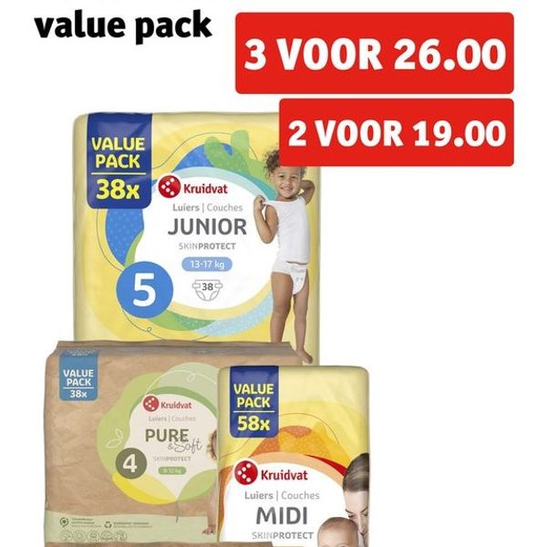 Kruidvat luiers value pack