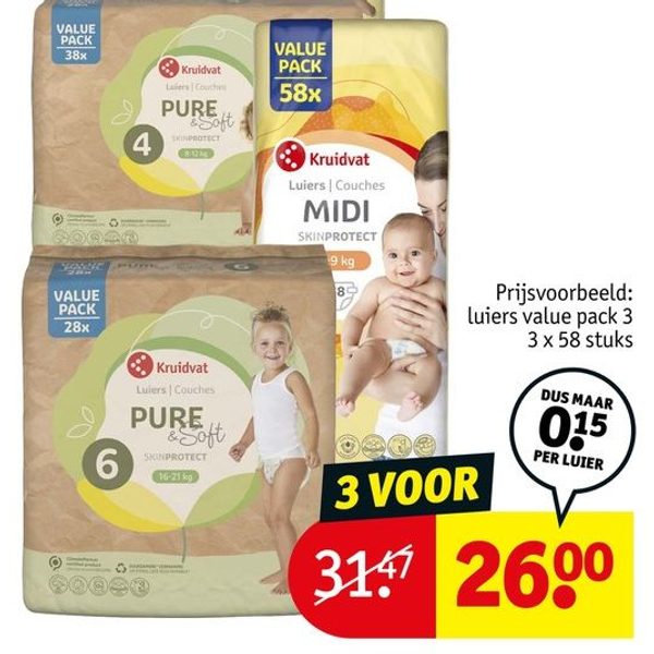 Kruidvat luiers value pack