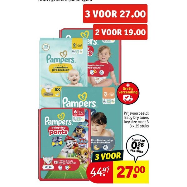 Pampers luiers en luierbroekjes