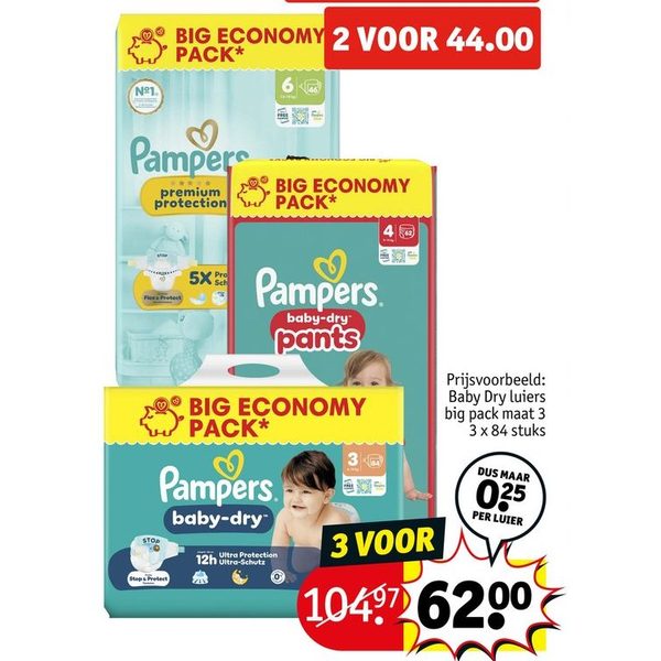 Pampers luiers en luierbroekjes big pack