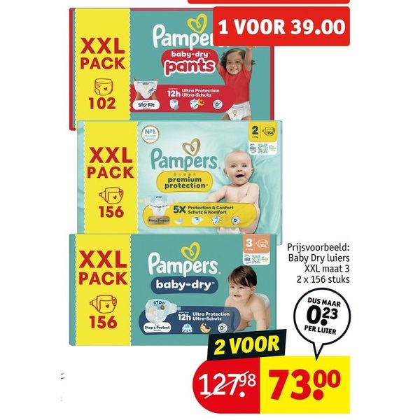 Pampers luiers en luierbroekjes XXL pack