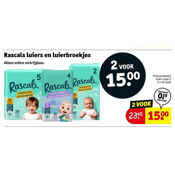 Rascals luiers en luierbroekjes