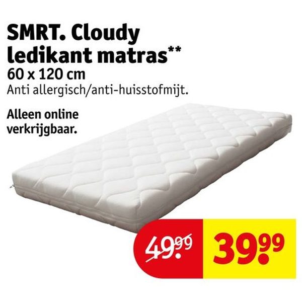 SMRT. Cloudy ledikant matras