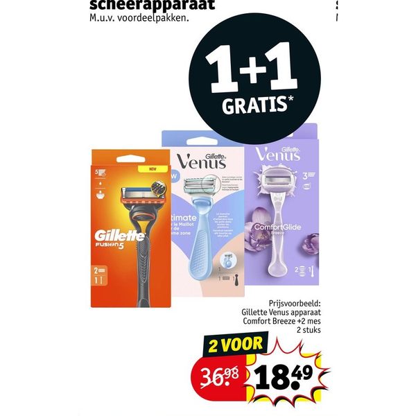 Gillette en Gillette Venus scheerapparaat