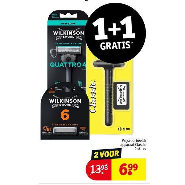 Quattro Titanium / Classic scheersysteem en navulmesjes