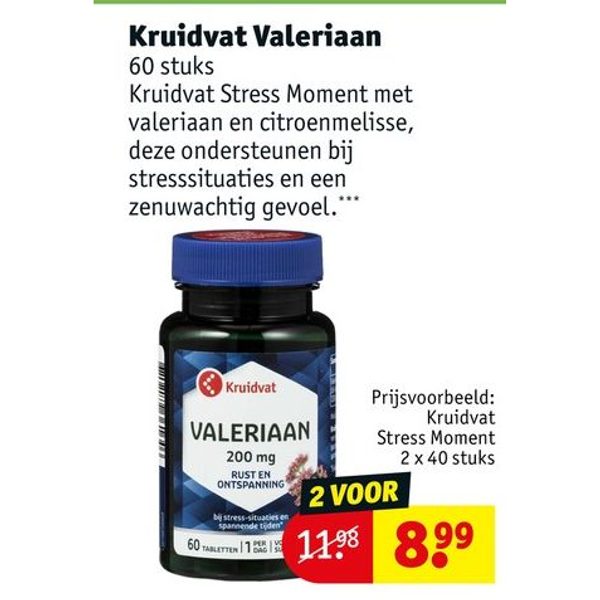 Kruidvat Valeriaan 60 stuks