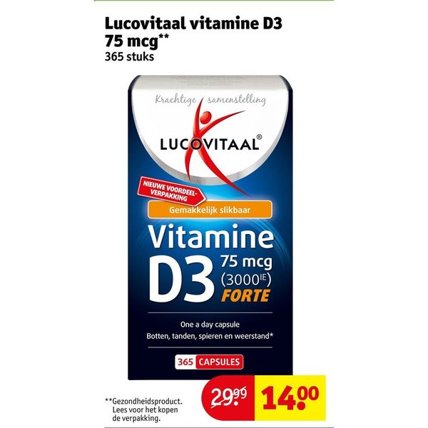 Lucovitaal Vitamine D3 75 mcg