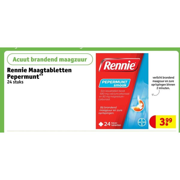 Rennie Maagtabletten Pepermunt