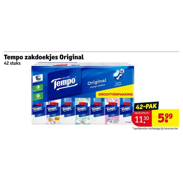 Tempo zakdoekjes Original