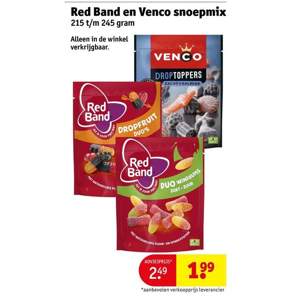 Red Band en Venco snoepmix