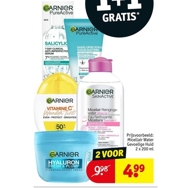 Garnier gezichtsverzorging en -reiniging