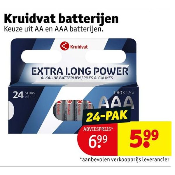 Batterijen AA/AAA 24-pak