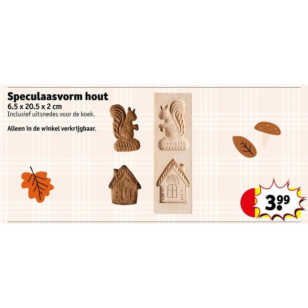 Speculaasvorm hout