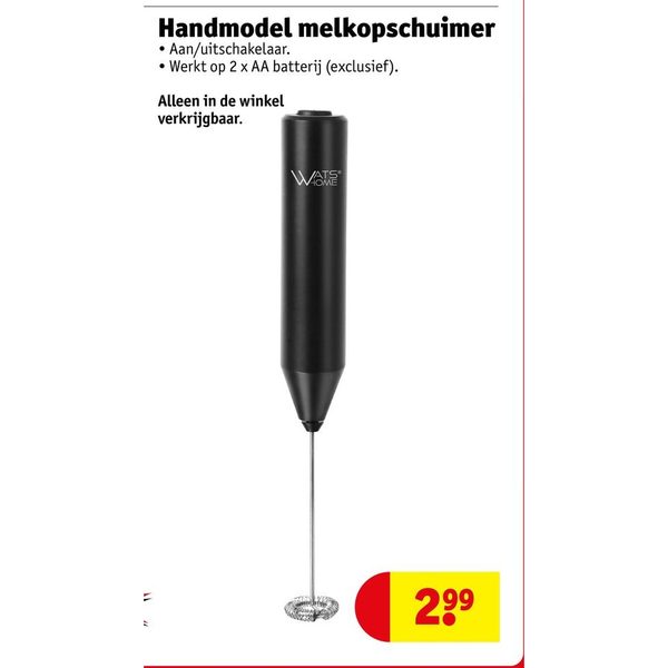Handmodel melkopschuimer