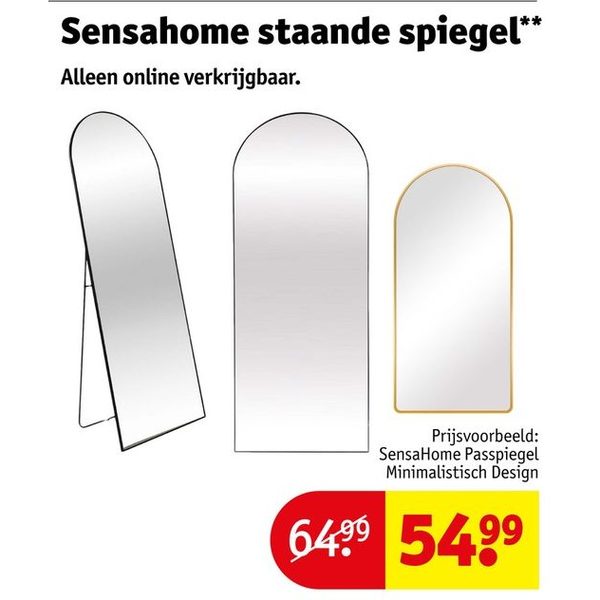 Sensahome staande spiegel