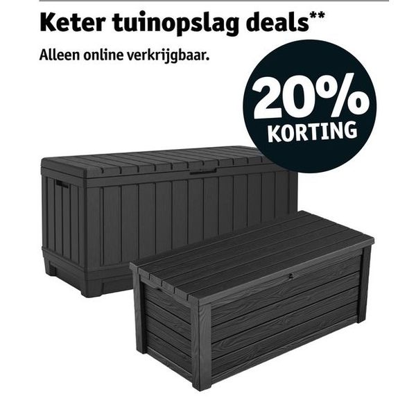 Keter tuinopslag deals