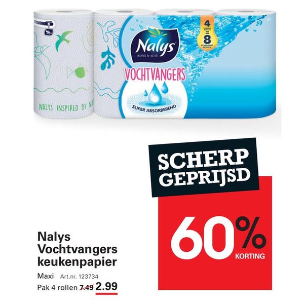 Nalys Vochtvangers Keukenpapier