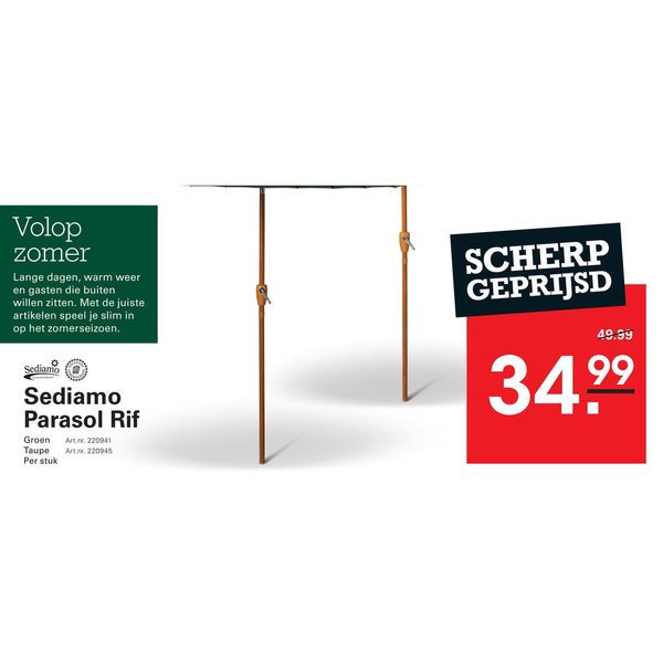Sediamo Parasol Rif