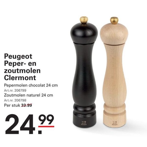 Peugeot Peper- en zoutmolen Clermont