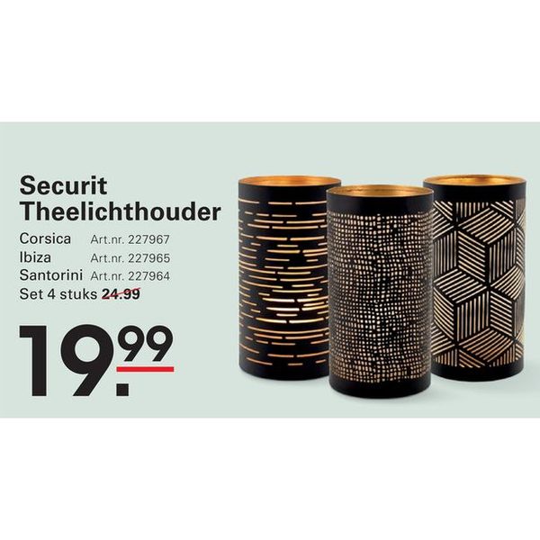 Securit Theelichthouder